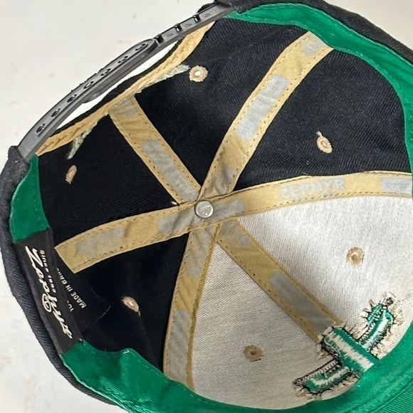 Zephyr Tucson Baseball Multicolor Black Green Hat Cap Snapback - Picture 9 of 11